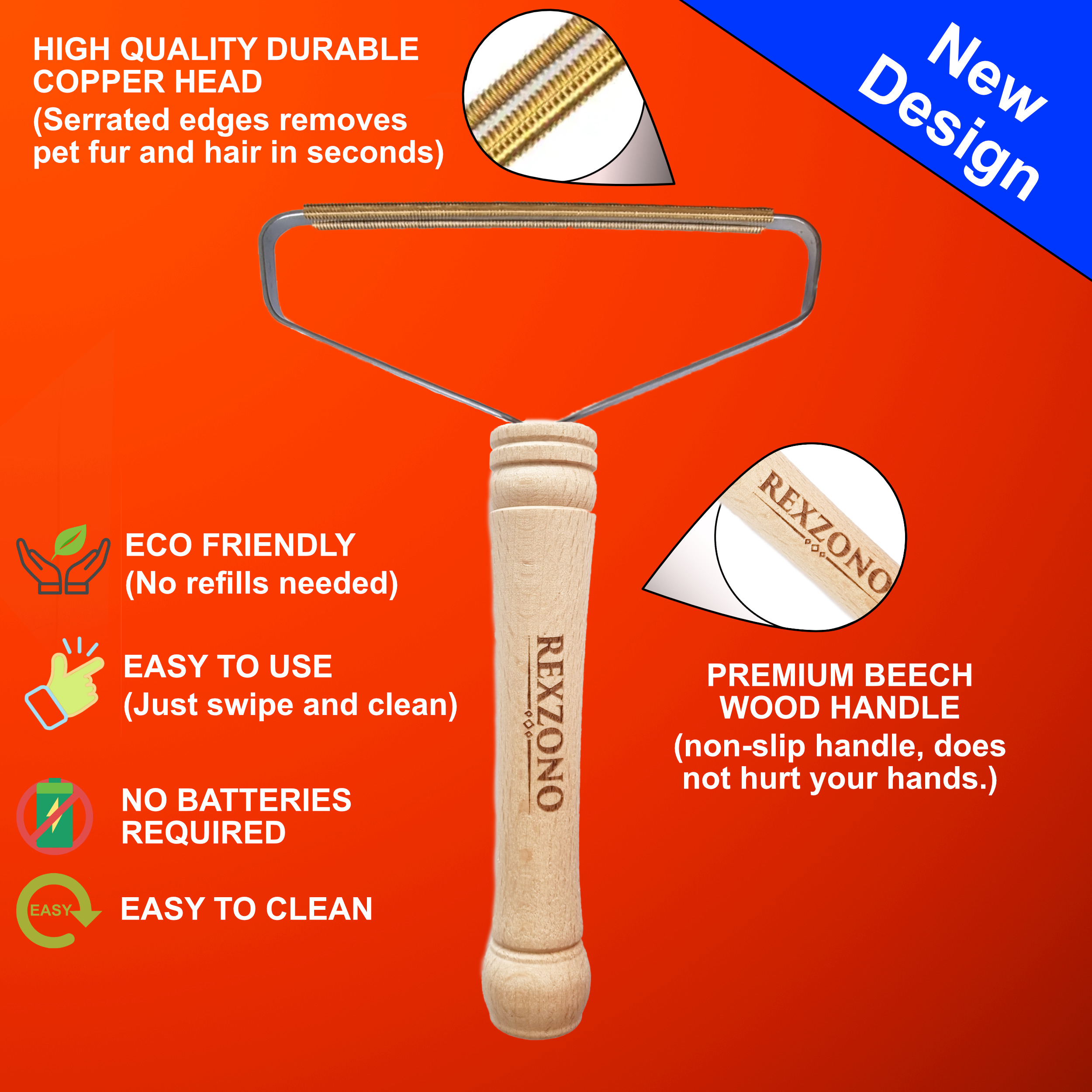 Pet Hair Remover Home & Kitchen Outdoor Rexzono