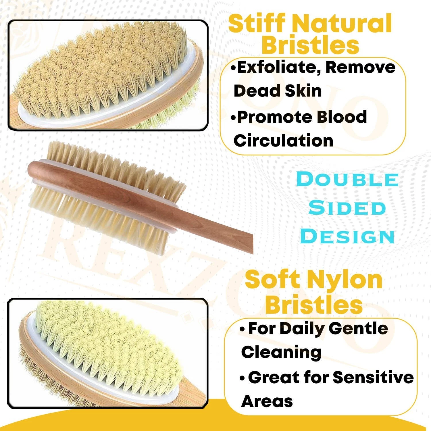 Double-Sided Shower Brush Long Handle - Image 4