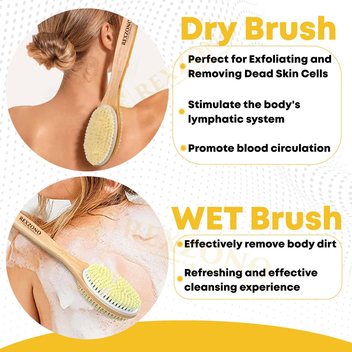 Double-Sided Shower Brush Long Handle - Image 5