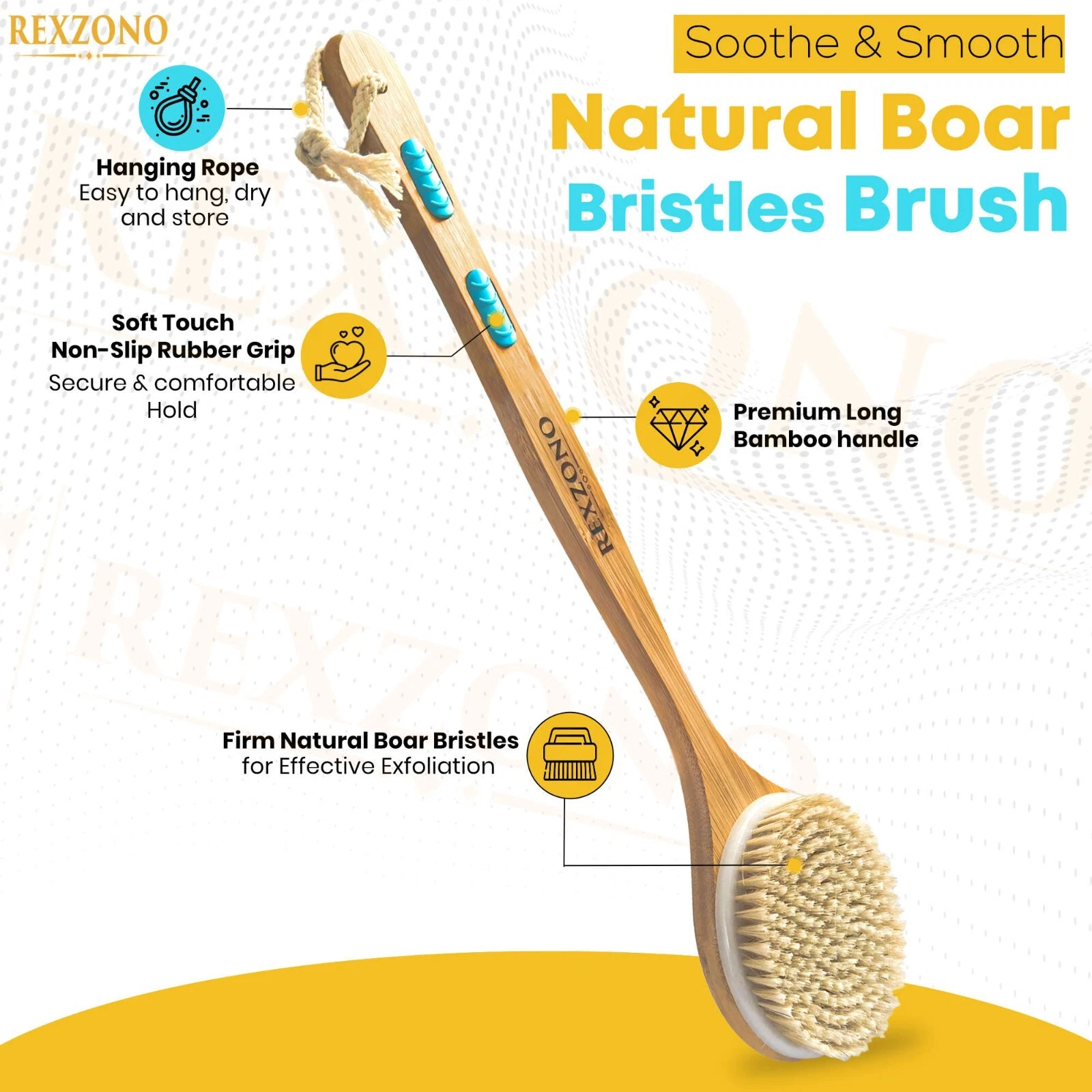 Shower Body Brush Long Handle - Image 2