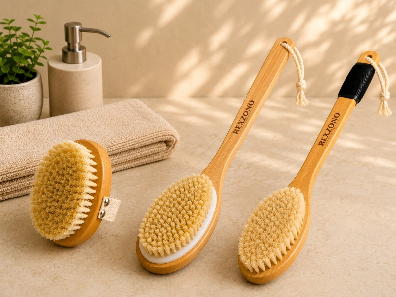 Wooden body brushes