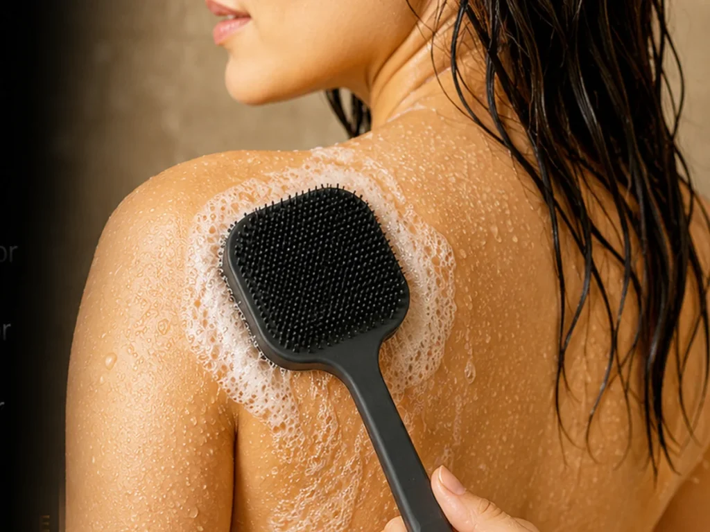 silicone body brush